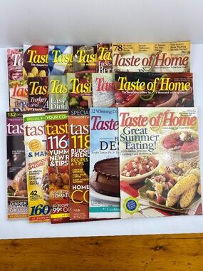 Taste of Home Magazines Lot of 18 2003-2009 Cooking Recipe Magazines